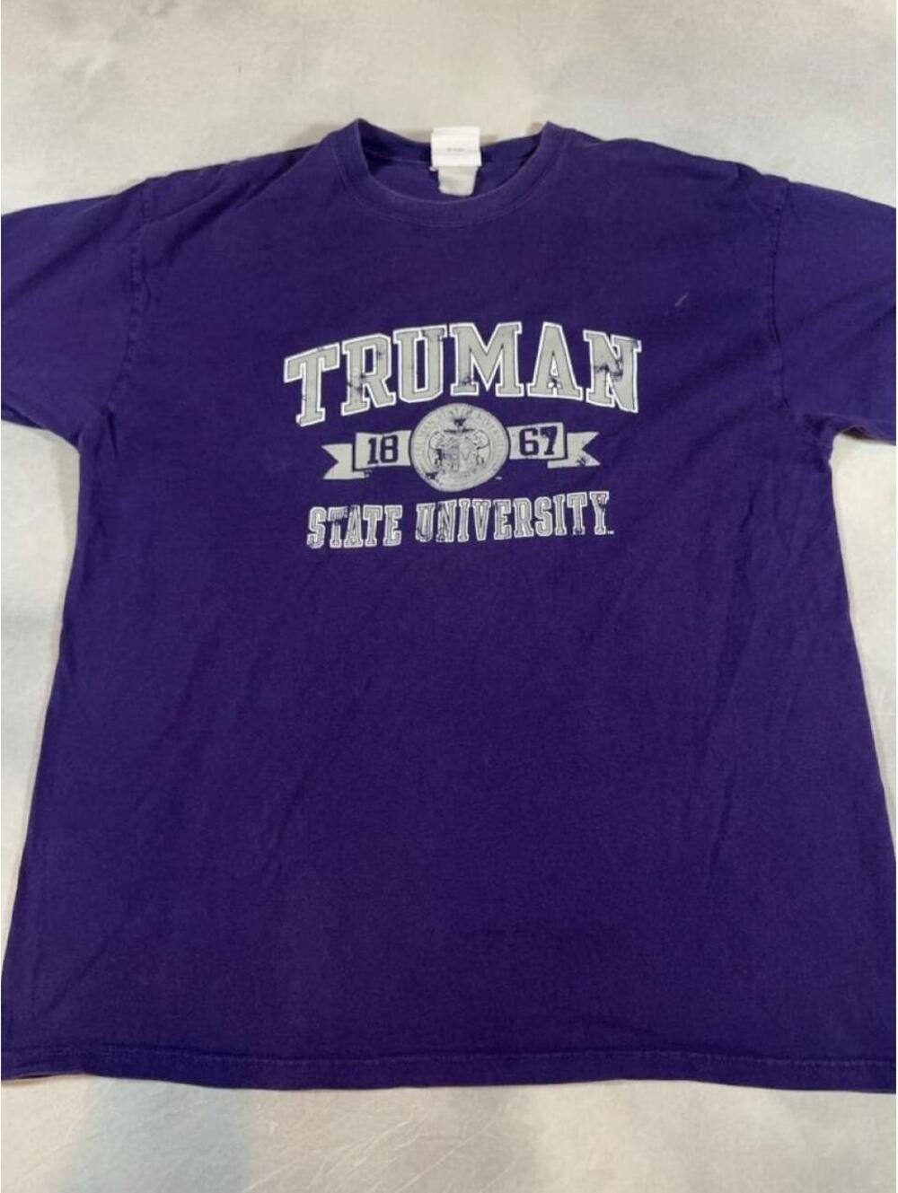 Vintage 90s / Y2K Champion Truman State University Purple T Shirt XL College Tee